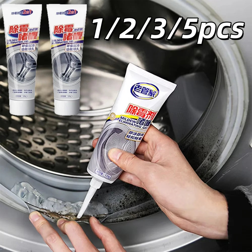 1/2/3/5pcs Mold Remover Gel For Kitchen Bathroom Washing Machine Anti-Mold Cleaning Gel Refrigerator Rubber Ring Removing Mold