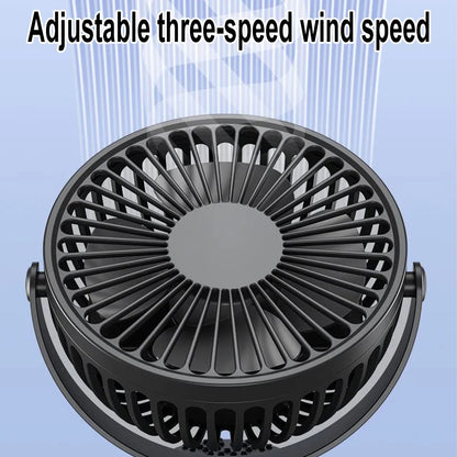 Clip On Fan USB Rechargeable Mini Coog Desk Baby Stroller Portable Handheld