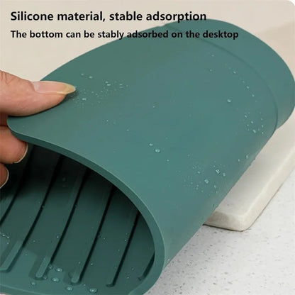 1pcs Silicone Faucet Water Catcher Mat Sink Splash Guard Anti Slip Spill Proof Drying Pad Kitchen Gadgets Home Sink Accessories
