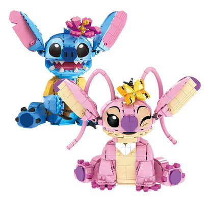 Disney Stitch Building Blocks Set - 784 Pieces Angel Compatible Building Bricks Toy Gift