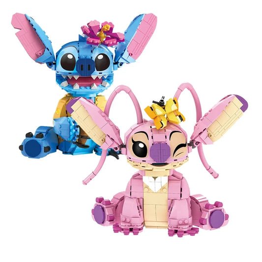 Disney Stitch Building Blocks Set - 784 Pieces Angel Compatible Building Bricks Toy Gift