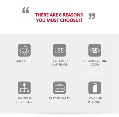 Pocket LED Selfie Light for IPhone Samsung IPad Mobile Phone Laptop Clip Ring Flash Fill Video Photo Ringlight Photography Lamp