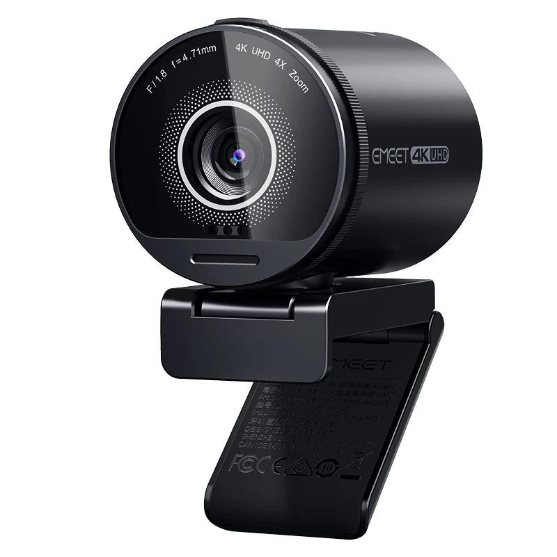 4K Webcam UHD Web Camera HDR Streaming Video Camera With Sony Sensor EMEET S800 USB Webcam With Dual Noise Cancelling Mics