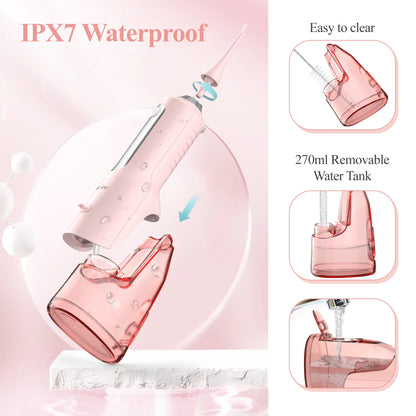 SEJOY Home Dental Oral lrrigator Water Flosser 4 Colors Thread Teeth Pick Mouth 5 Modes Washing Machine USB Rechargeable