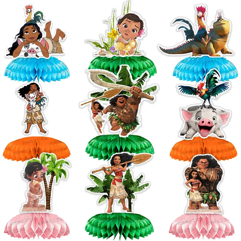 Disney Moana Birthday Decoration Tableware Cup Plate Backdrop Banner Kit Vaiana Moana Theme Happy Party Deco Balloons Supply Set