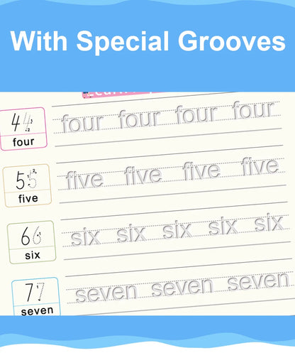 English Groove Magic Practice Copybook Children's Book Learning Numbers Letters Alphabet Calligraphy Writing Exercise Books Gift