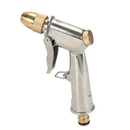 Metal Hose Water Spray Gun High Pressure Nozzle Car Garden Lawn Wash Pipe