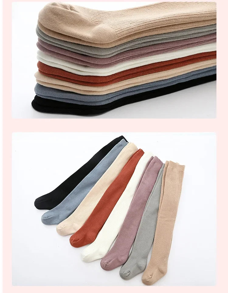 Girls Winter Tights - Thick Warm Cotton Pantyhose for Toddlers & Kids 0-6 Years
