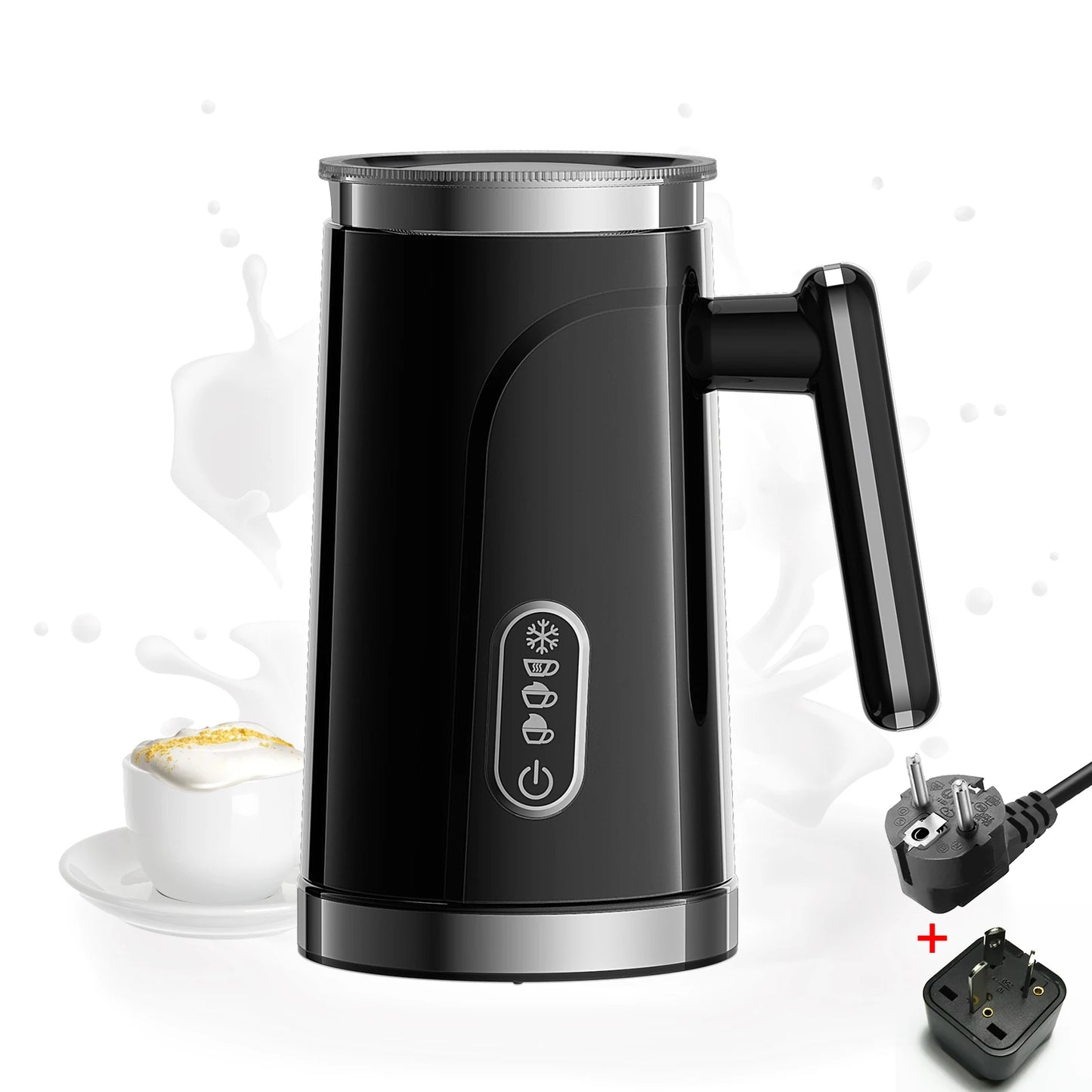 BioloMix,4 in 1 Automatic Hot and Cold Milk Frother Warmer for Latte, Foam Maker, Hot Chocolates, Cappuccino