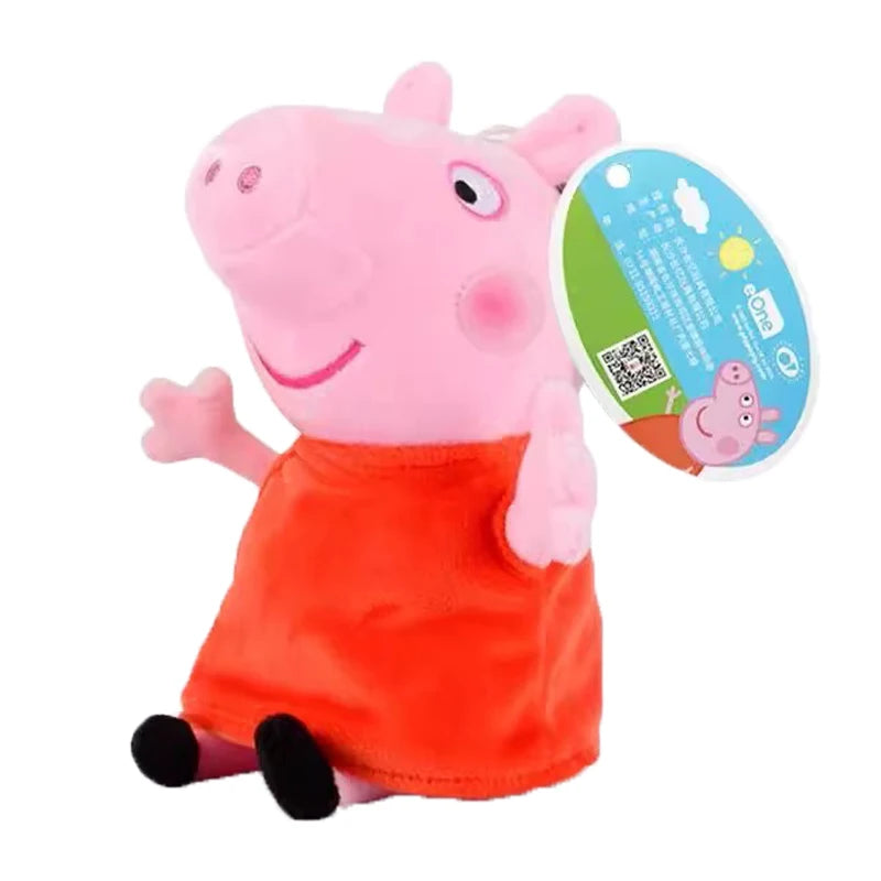 19cm 100% Genuine PEPPA PIG Stuffed Soft Doll Peppa George Zoe Suzy Rebecca Emily Danny Pedro bear Dinosaur Children Plush toy