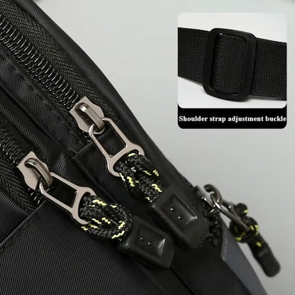 New Ox Cloth Men's Crossbody Bag Simple Faion Korean Version Chest Small Bapa Single oulder Bag Casual Chain Handle