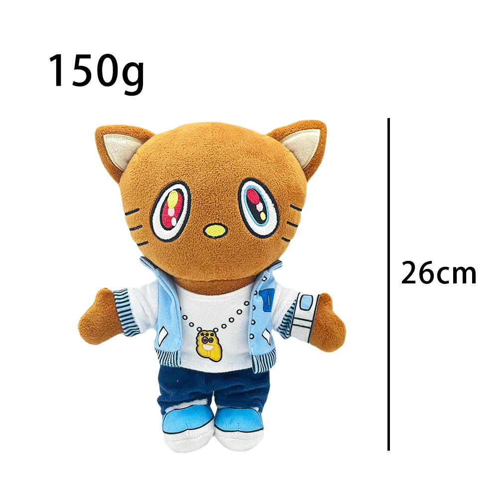 New Hello Kitty Ken Carson Rapper Trippie Taylors Plush Toy Doll with Clothes Stuffed Soft Plush Toys Fans Collect Gifts