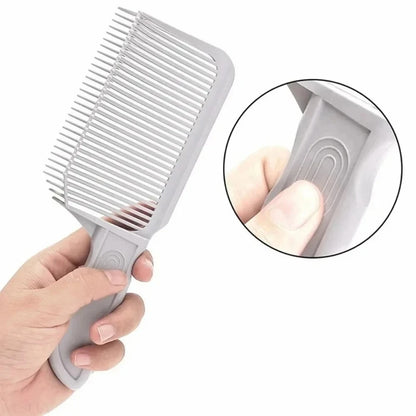 Fading Comb Professional Barber Clipper Blending Flat Top Hair Cutting Comb For Men Heat Resistant Fade Brush Salon Styling Tool