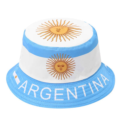 2026 Countries National Flag Bucket Hat Men Women Football Fan Party Football Cup Reversible Sun Hat Soccer Fans Fisherman Hat