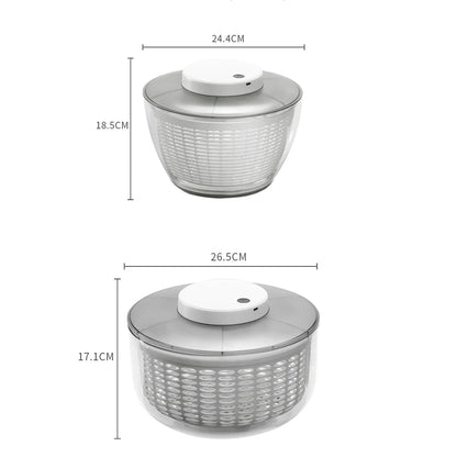 Leeseph Electric Salad Spinner, Fast Vegetable Drying, Kitchen Vegetable Dryer and Salad Dryer for Vegetables, Noodles, Fruits