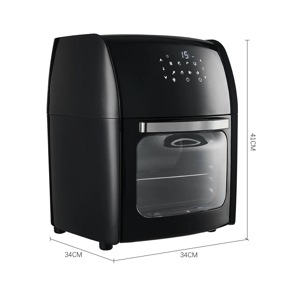 KOMORE 12L Air Fryer with Rotisserie Basket & Memory Function &60 Minutes Timer & 80°C-200°C Adjustable Temperature