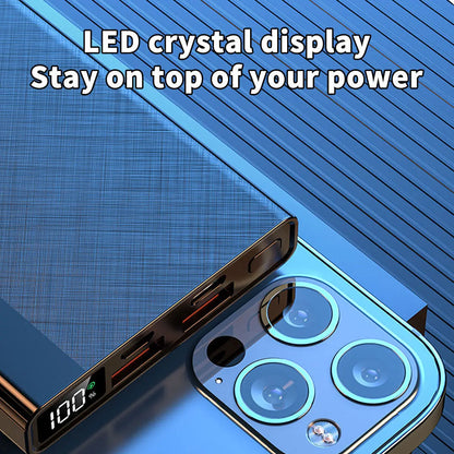 20000Mah Power Bank Portable Fast Charger Battery Pack USB LCD For Mobile Phone