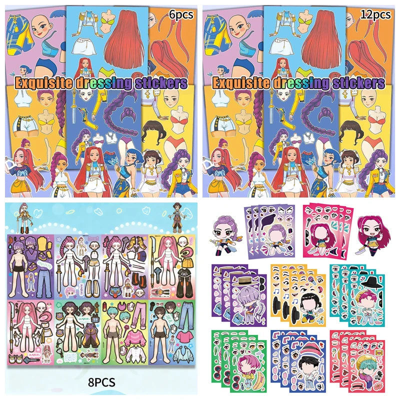 Kpop Demon Coil Notebook Anime Huntrix Book Notebook Decorative Party Gift for Guest Birthday Party Supplies Kpop Warrior