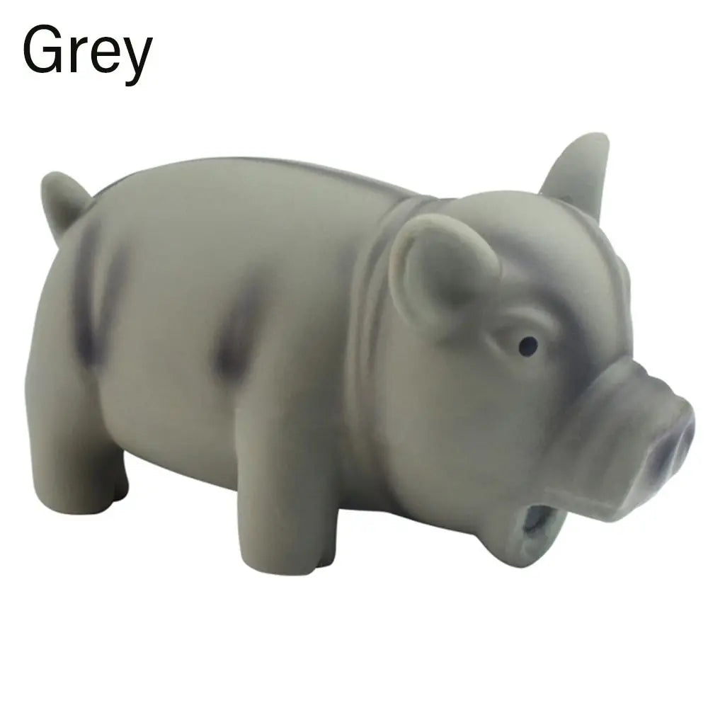 1PC Rubber Sound Pig Grunting Squeak Latex Pet Chew Toys for Dog Squeaker Chew Training Puppy Supplies Pet Products