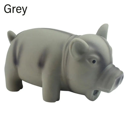 1PC Rubber Sound Pig Grunting Squeak Latex Pet Chew Toys for Dog Squeaker Chew Training Puppy Supplies Pet Products