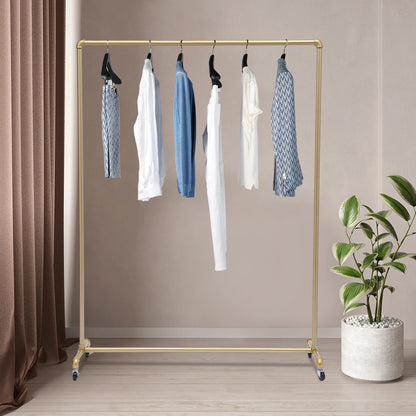 Movable Clothes Rack Universal Wheels Coat Rack Floor Clothes Hanger Bedroom Garment Rack Metal Clothing Rack Wardrobe Furniture
