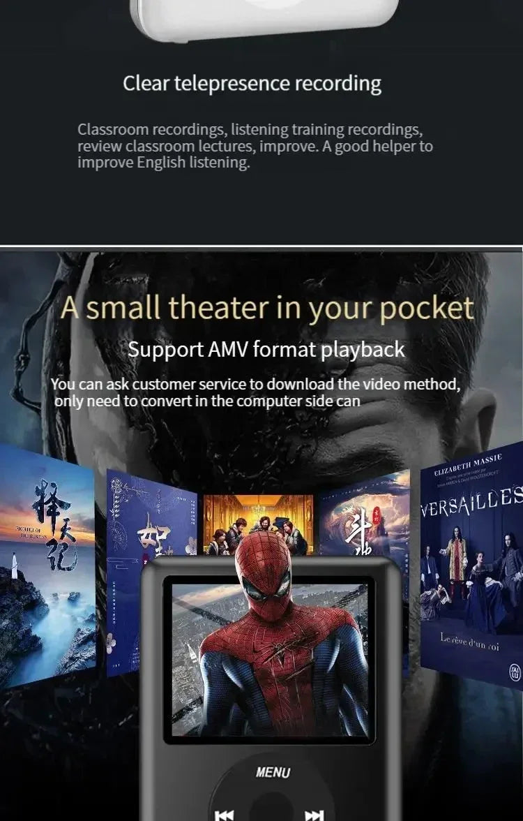 kawaii hello kitty Student MP3 Cartoon anime Portable mini music Walkman sports companion Sound can be played externally new