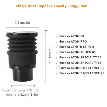 Coffee Beans Grinder Single Dose Hopper/Bellows Coffee Grinder Bean Bin Blowing Cleaning Tools For Eureka Mignon And Helios