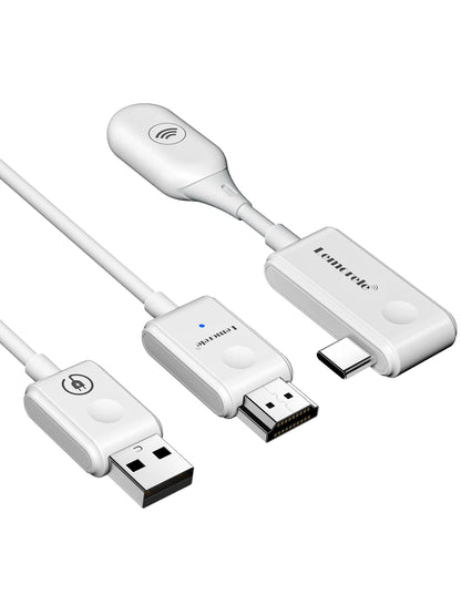Lemorele HDMI Wireless Transmitter Receiver Extender Kit 164FT/30M Wireless Display Dongle for TV Camera Streaming Projector