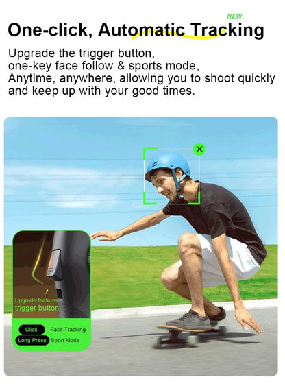 AOCHUAN 3-Axis Handheld Gimbal Phone Stabilizer with Extension Rod  8.0 Anti Shake Face Tracking for Phone Outdoor Shooting Vlog