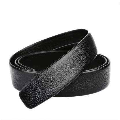 Fashion Business Men'S Belt Genuine Luxury Brand Metal Buckle Belt High-Quality PU Leather Soft Belt With Cargo Pants Jeans