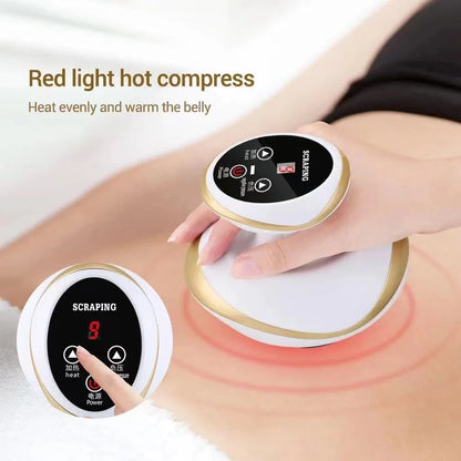 Home Electric Guasha Scraping Massage Cupping Body Massager Vacuum Cans Suction Cup Heating Fat Burner Anti-cellulite Massager