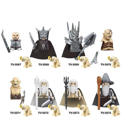 TV6411 Cartoon model minifigure Assemble compatible Puzzle Dolls Mini Action Figures Series Decoration Toys Kids Birthday Gifts