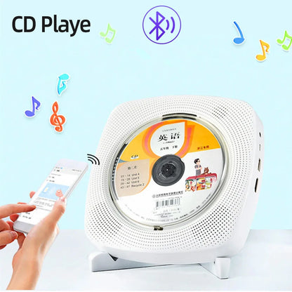 CD Player With USB Port Wireless Portable Bluetooth Speaker