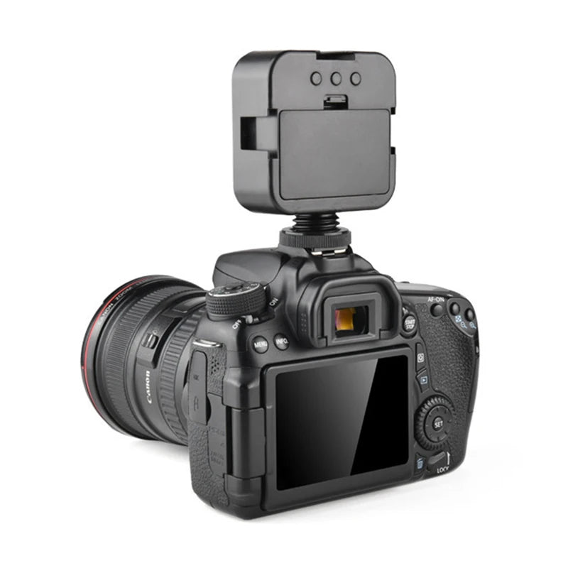 New Rechargeable 6500K LED Video Light Mini Camera Light Fill Lamp Portable Photography Lighting for Vlog Live Streaming DSLR