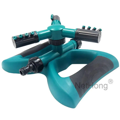 3-Arms 360° Rotating Garden/Lawn Sprinkler System Automatic Watering Irrigation~
