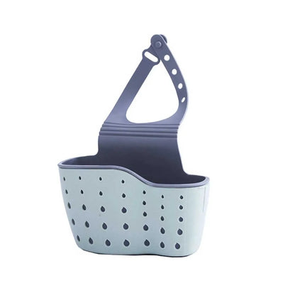 Home Storage Drain Basket Kitchen Sink Holder Adjustable Soap Sponge Shlf Hanging Drain Basket Bag Kitchen Accessories