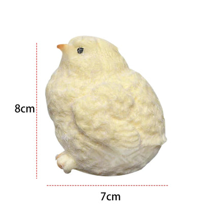 Handmade Plush Simulation Yellow Chicken Stress Relief Toys Handmade Chick Toys Squeezing Pinching Toys Kids Birthday Gift