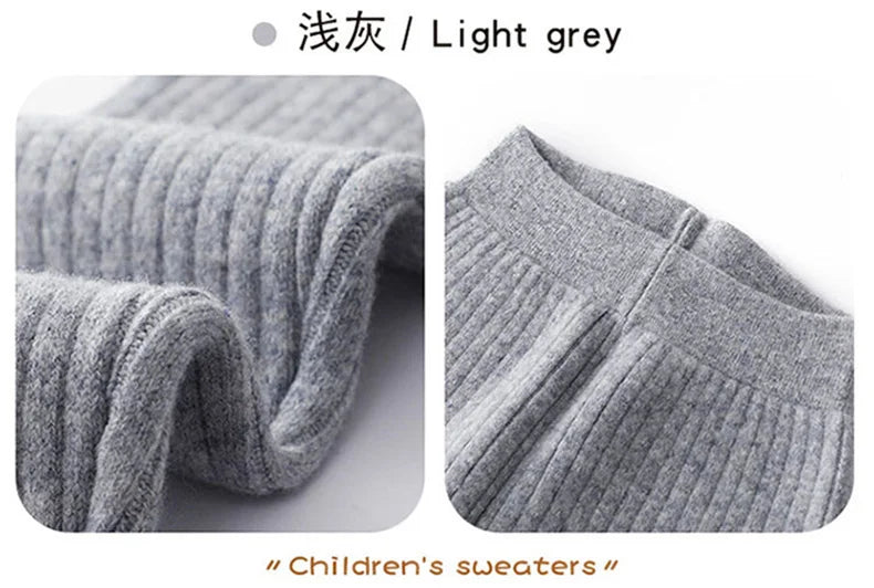 Premium 100% Merino Wool Thermal Leggings for Kids - Warm Winter Base Layer Pants for Boys & Girls