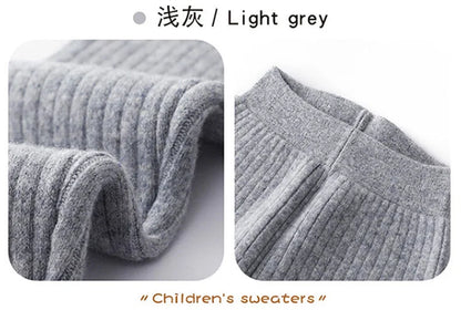 Premium 100% Merino Wool Thermal Leggings for Kids - Warm Winter Base Layer Pants for Boys & Girls