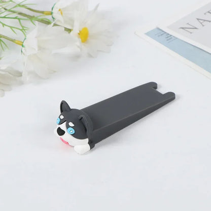 Cartoon Door Stop Silicone Reusable Shock Absorbent Block Wedge Doorstops Door Handle Stopper Home Door Anti-collision Stopper
