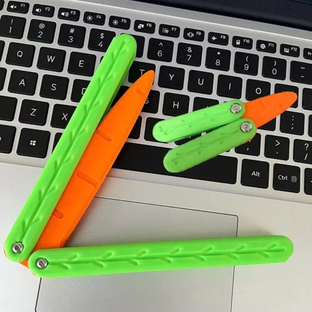 Gravity Folding Claw Knife Radish Knife 3d Printing Gravity Knife Small Radish Knife Push Card Decompression Fidget  Mini Toy