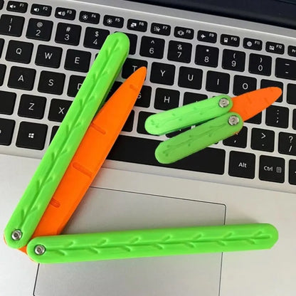 Gravity Folding Claw Knife Radish Knife 3d Printing Gravity Knife Small Radish Knife Push Card Decompression Fidget  Mini Toy