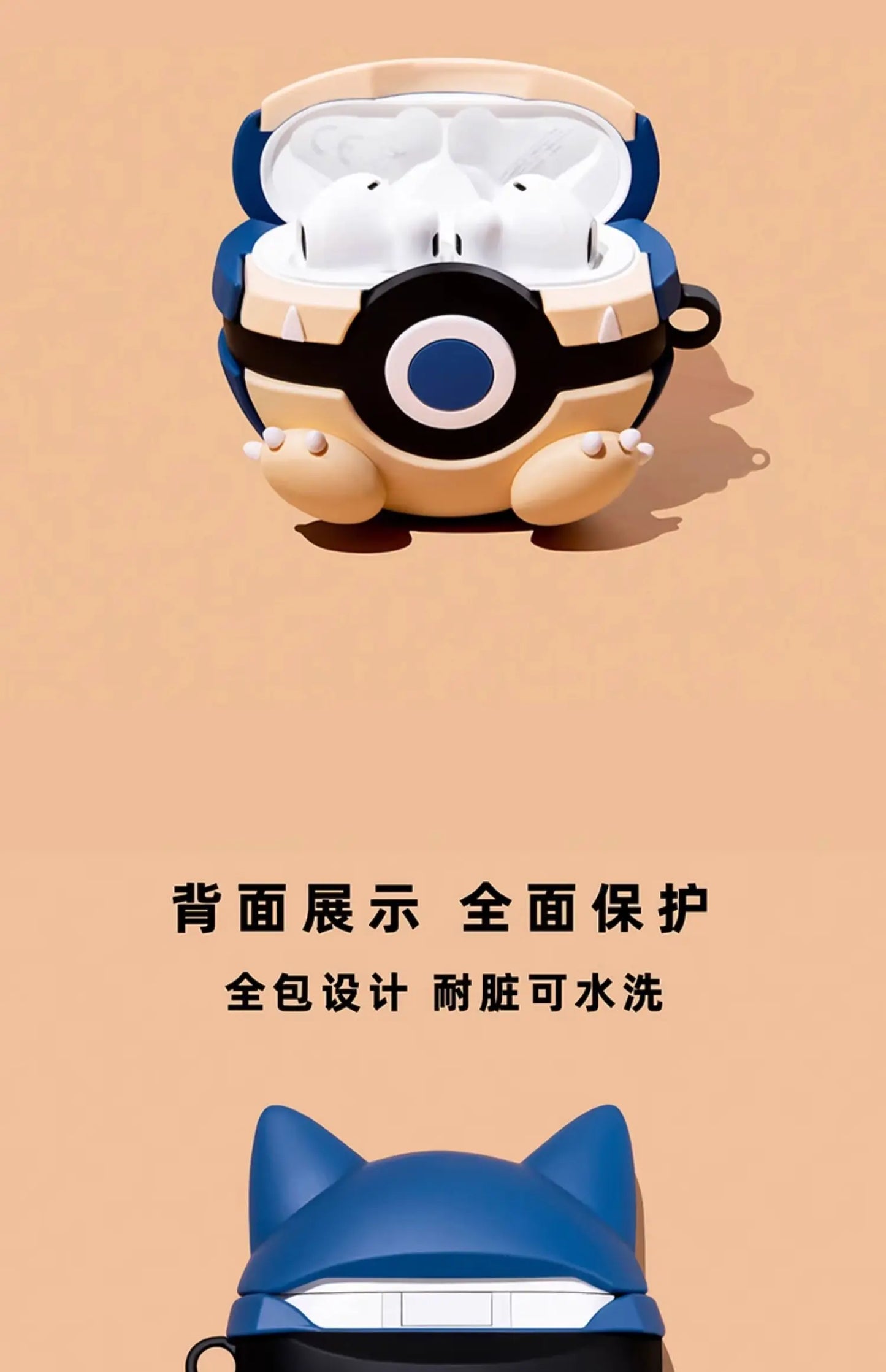 For Airpods 1 2 3 4 Pro Pro 2 Pro 3 Crayons Shark Dog Silicone Earphone Case Accessories Cover