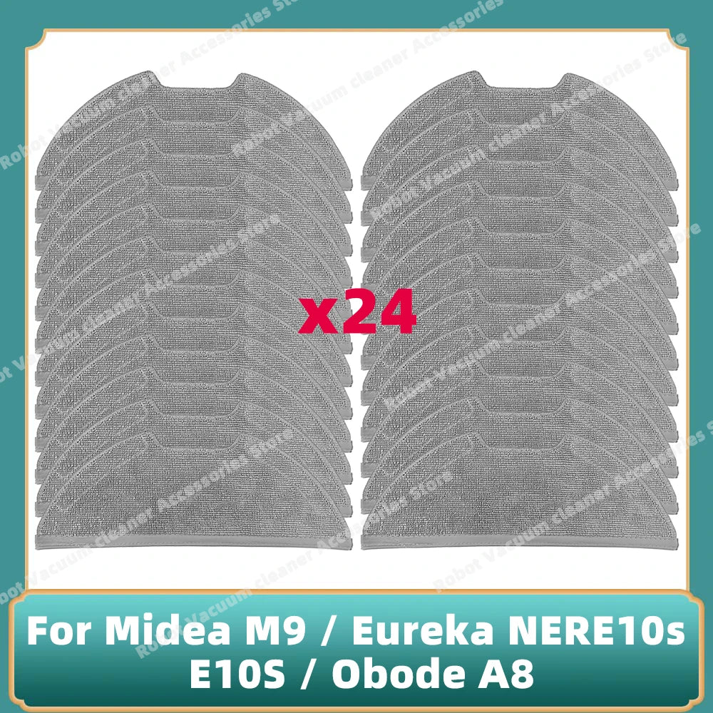 Compatible For Midea M9 / Eureka E20 Plus / Eureka NERE10s E10S / Obode A8 / VCR S10 Plus Main Side Brush Filter Mop Cloth Parts