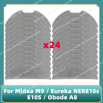 Compatible For Midea M9 / Eureka E20 Plus / Eureka NERE10s E10S / Obode A8 / VCR S10 Plus Main Side Brush Filter Mop Cloth Parts