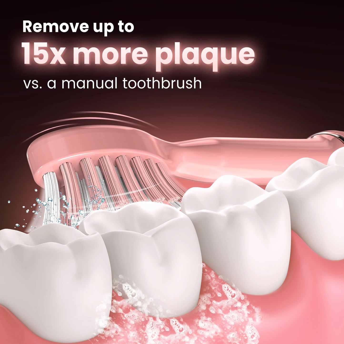 SEJOY Electric Sonic Toothbrush 3 modes Clean USB Rechargeable IPX7 Waterproof Electric Tooth Brushes with 7pcs Replacement Head