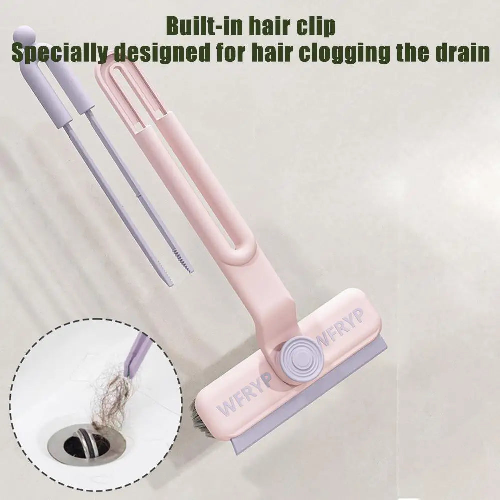 Multifunctional Rotating Gaps Cleaning Brush Adjust 360° Rotating Brush Head AU