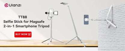 Ulanzi U200 U-200 Smartphone Video Rig  LED Video Light 2 in 1 Ring Light Cold Shoe for Microphone Tiktok Youtube Live Rig Light