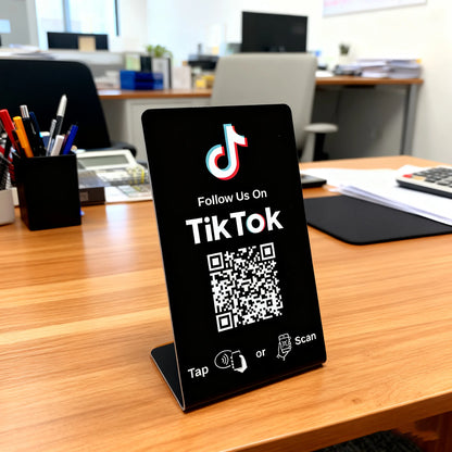 NFC 215 Programmable for Google Review Card NFC Station Table 13.56Mhz QR code can be independently set to link Standing Card