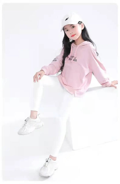 Girls Autumn Leggings - Solid Color Kids Tights & Sweatpants (2-6Y)